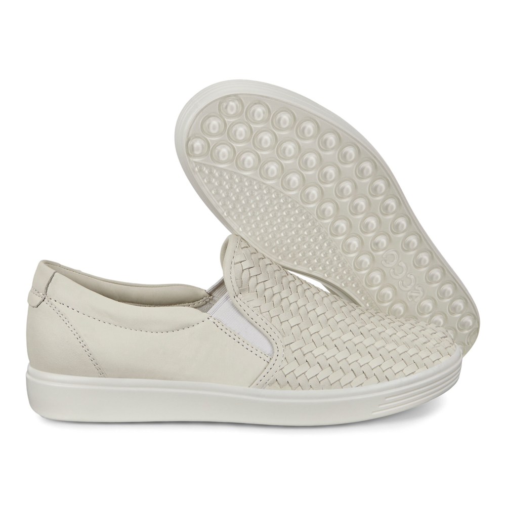 Slip On Mujer - ECCO Soft 7 - Blancos - QUN876124